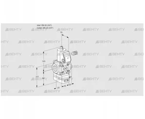 VAD120R/NP-100A (88026434) Газовый клапан с регулятором давления Kromschroder