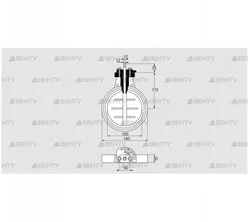 DKR 100Z03F100D (03149230) Дроссельная заслонка Kromschroder