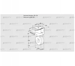 IBA150/125Z05/40A2A (88301520) Дроссельная заслонка Kromschroder