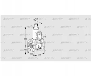 VAS7T80A05LWB/PP/PP (88204524) Газовый клапан Kromschroder