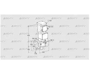 VK 100F10T5A6L3DS (85312072) Газовый клапан с приводом Kromschroder