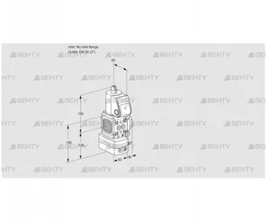 VAD3T-/50N/NQ-100A (88004489) Газовый клапан с регулятором давления Kromschroder