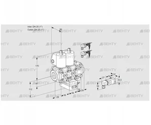 VCG2E25R/25R05NGEVWL6/PP3-/2--3 (88102949) Клапан с регулятором соотношения Kromschroder