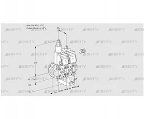 VCG2E40R/40R05LGEWR/PPPP/PPPP (88104425) Клапан с регулятором соотношения Kromschroder