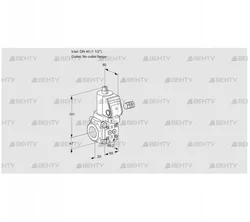 VAS240/-R/NQGR (88034352) Газовый клапан Kromschroder