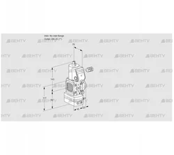 VAG1-/25R/NQAN (88017209) Газовый клапан с регулятором соотношения Kromschroder