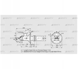 BICA 65RB-0/35-(37)D (84022011) Газовая горелка Kromschroder