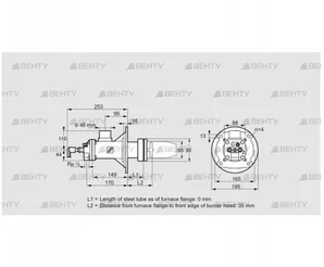 BICA 65RB-0/35-(37)D (84022011) Газовая горелка Kromschroder