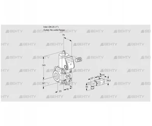 VAS125/-R/NW (88000642) Газовый клапан Kromschroder