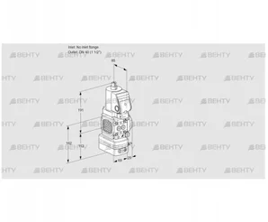 VAG2T-/40N/NQGRAN (88031042) Газовый клапан с регулятором соотношения Kromschroder