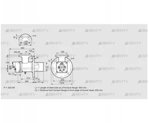 BIO 125HM-500/435-(16)E (84023055) Газовая горелка Kromschroder