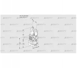 VAD3T-/50N/NQ-25A (88031520) Газовый клапан с регулятором давления Kromschroder