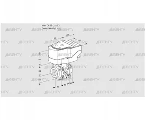 IFC3T65/65N05-40PPPP/20-60Q3T (88302572) Регулирующий клапан с сервоприводом Kromschroder