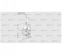 VAS1T15N/NQ (88020863) Газовый клапан Kromschroder