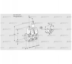 VCS1E20R/20R05NLWR/MMMM/PPBY (88100889) Сдвоенный газовый клапан Kromschroder