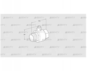 GEH 40R50 (03352510) Регулирующий кран для газа Kromschroder