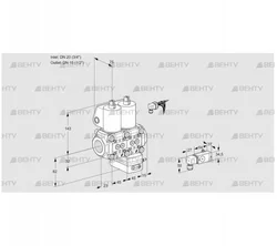 VCG1E20R/15R05NGEWL/PPPP/2-PP (88102930) Клапан с регулятором соотношения Kromschroder