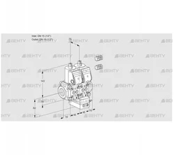 VCV1E15R/15R05NVKWR3/PPPP/PPPP (88107741) Клапан с регулятором соотношения Kromschroder