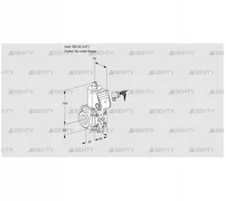 VAS120/-R/NQ (88033048) Газовый клапан Kromschroder