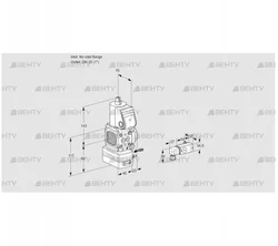 VAG1-/25R/NWAK (88033305) Газовый клапан с регулятором соотношения Kromschroder