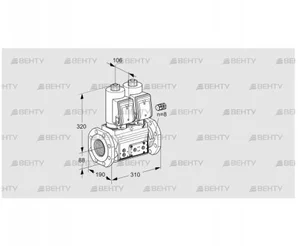 VCS780F05NNWGR3E/PPPP/PPPP (88204372) Сдвоенный газовый клапан Kromschroder