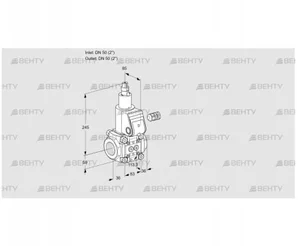 VAS350R/LQ (88000055) Газовый клапан Kromschroder