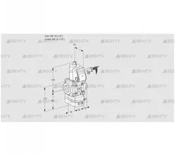 VAD115R/NW-50B (88003616) Газовый клапан с регулятором давления Kromschroder