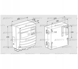 BCU480W3P2C0D1000K1E1-/LM400WF1O0E1- (88680350) Блок управления горением Kromschroder