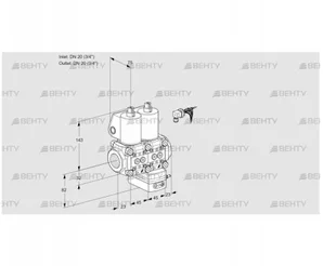 VCD1E20R/20R05ND-50WL/PPPP/PPMM (88106662) Регулятор давления Kromschroder