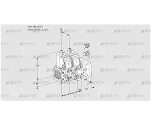 VCS2E50R/40F05FNNVWR3/PPPP/PPPP (88101765) Сдвоенный газовый клапан Kromschroder