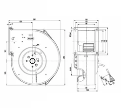 Центробежный вентилятор ebmpapst G2D180AE0201