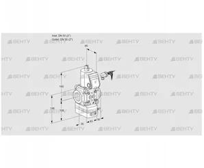 VAD350R/NW-100A (88004582) Газовый клапан с регулятором давления Kromschroder