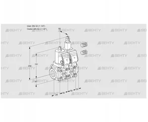 VCS2E32R/32R05NLQGR3/PPPP/PPPP (88100679) Сдвоенный газовый клапан Kromschroder