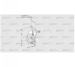 VAS125/-R/NWSR (88010574) Газовый клапан Kromschroder