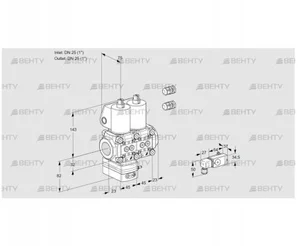 VCD1E25R/25R05D-25NKL3/PPPP/2-PP (88107586) Регулятор давления Kromschroder