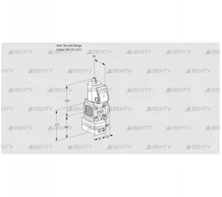 VAD1-/15R/NW-100B (88007176) Газовый клапан с регулятором давления Kromschroder