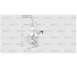 VAS232R/LW (88000583) Газовый клапан Kromschroder