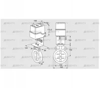 IDR150Z03D350AS/50-15Q15E (88303364) Дроссельная заслонка Kromschroder