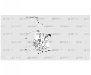 VAS2-/40F/NW (88020287) Газовый клапан Kromschroder