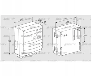 BCU465W2P2C0D1010K1E1-/LM400WF3O0E1- (88680061) Блок управления горением Kromschroder