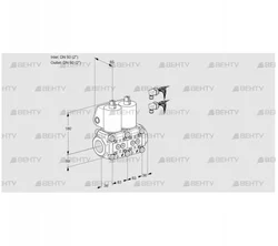 VCS3E50R/50R05NNKL6/PPPP/PPPP (88103361) Сдвоенный газовый клапан Kromschroder