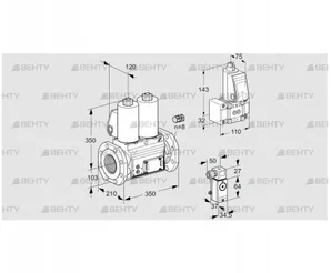 VCS8100F05NNWL3E/P3B-/3-PP (88204861) Сдвоенный газовый клапан Kromschroder