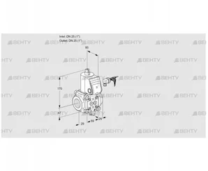 VAS225R/NK (88007645) Газовый клапан Kromschroder