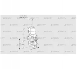 VAG1T25N/NQSLAA (88008421) Газовый клапан с регулятором соотношения Kromschroder