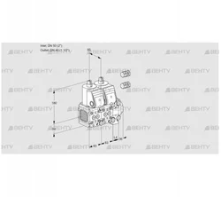 VCS3E50F/40R05FNNVWR3/PPPP/PPPP (88106189) Сдвоенный газовый клапан Kromschroder