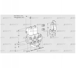 VCG2E40R/40R05NGEVWGL3/BSPP/PPPP (88103896) Клапан с регулятором соотношения Kromschroder