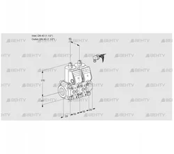 VCS2E40R/40R05NNQR/PPPP/PPPP (88102769) Сдвоенный газовый клапан Kromschroder