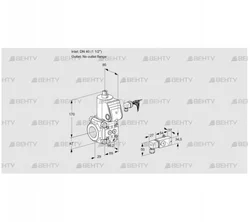 VAS240/-R/NK (88030138) Газовый клапан Kromschroder