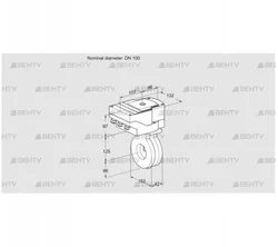 IBG100Z05/20-07W2E (88302709) Дроссельная заслонка Kromschroder