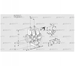 VCH1E25R/25R05NHEVWR/4-PP/2-BY (88102884) Клапан с регулятором расхода Kromschroder